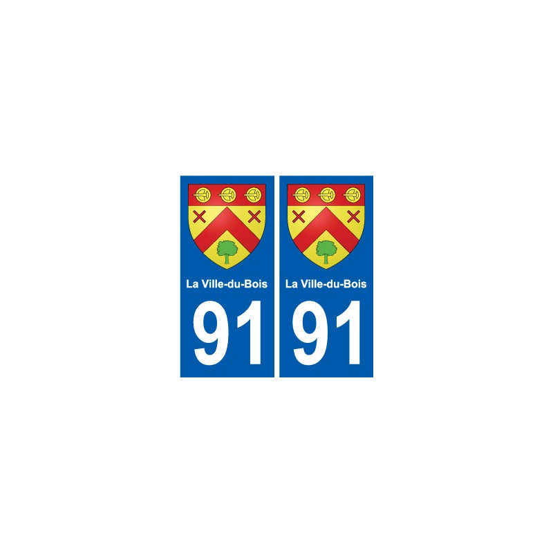 91 Igny escudo de armas de la etiqueta engomada de la placa de pegatinas de la ciudad