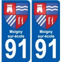 91 Igny blason autocollant plaque stickers ville