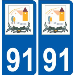 91 Igny logo sticker plate stickers city