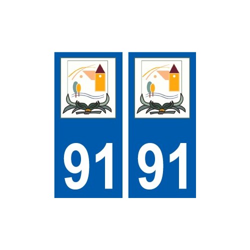 91 Igny logo sticker plate stickers city