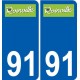 91 Igny logo adesivo piastra adesivi città