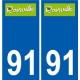 91 Igny logo sticker plate stickers city