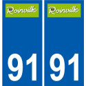 91 Igny logotipo de la etiqueta engomada de la placa de pegatinas de la ciudad