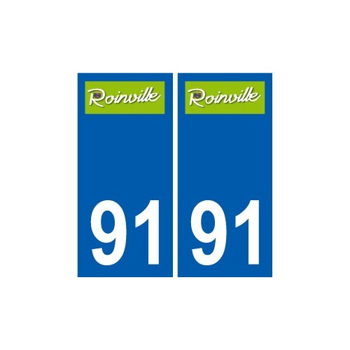 91 Igny logotipo de la etiqueta engomada de la placa de pegatinas de la ciudad