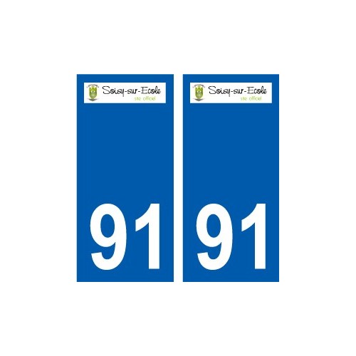 91 Igny logotipo de la etiqueta engomada de la placa de pegatinas de la ciudad