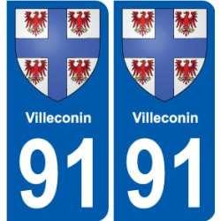 91 Igny coat of arms sticker plate stickers city