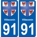 91 Igny blason autocollant plaque stickers ville