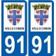 91 Igny logo adesivo piastra adesivi città