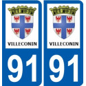 91 Igny logo sticker plate stickers city