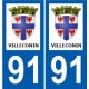 91 Igny logo sticker plate stickers city