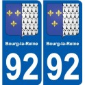 92 Vanves escudo de armas de la etiqueta engomada de la placa de pegatinas de la ciudad