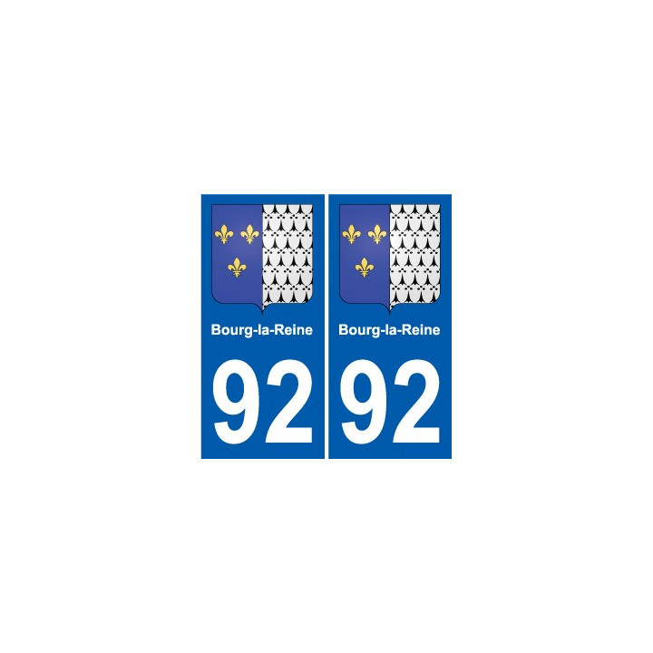 92 Vanves escudo de armas de la etiqueta engomada de la placa de pegatinas de la ciudad