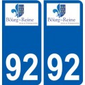 92 Vanves logotipo de la etiqueta engomada de la placa de pegatinas de la ciudad