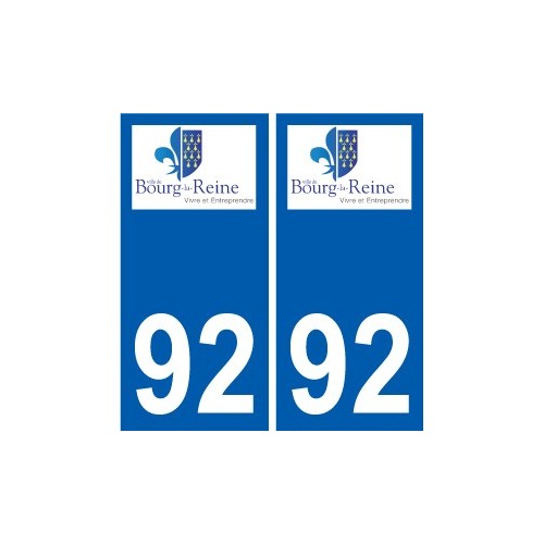 92 Vanves logo autocollant plaque stickers ville