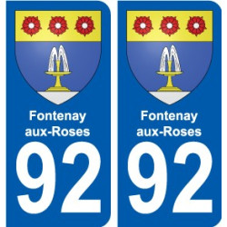 92 Meudon escudo de armas de la etiqueta engomada de la placa de pegatinas de la ciudad