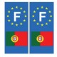 Portugal drapeau autocollant plaque