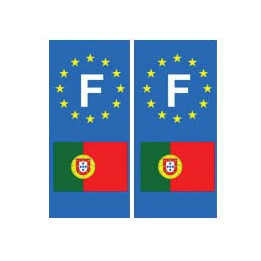Portugal drapeau autocollant plaque