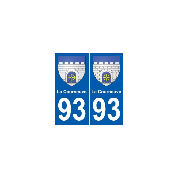 93 Dugny wappen aufkleber typenschild aufkleber stadt