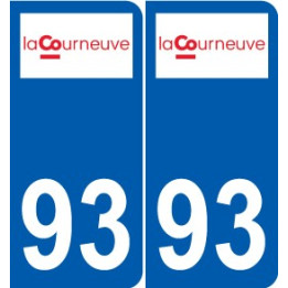 93 Dugny logo sticker plate stickers city
