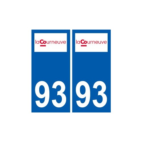 93 Dugny-logo-aufkleber typenschild aufkleber stadt