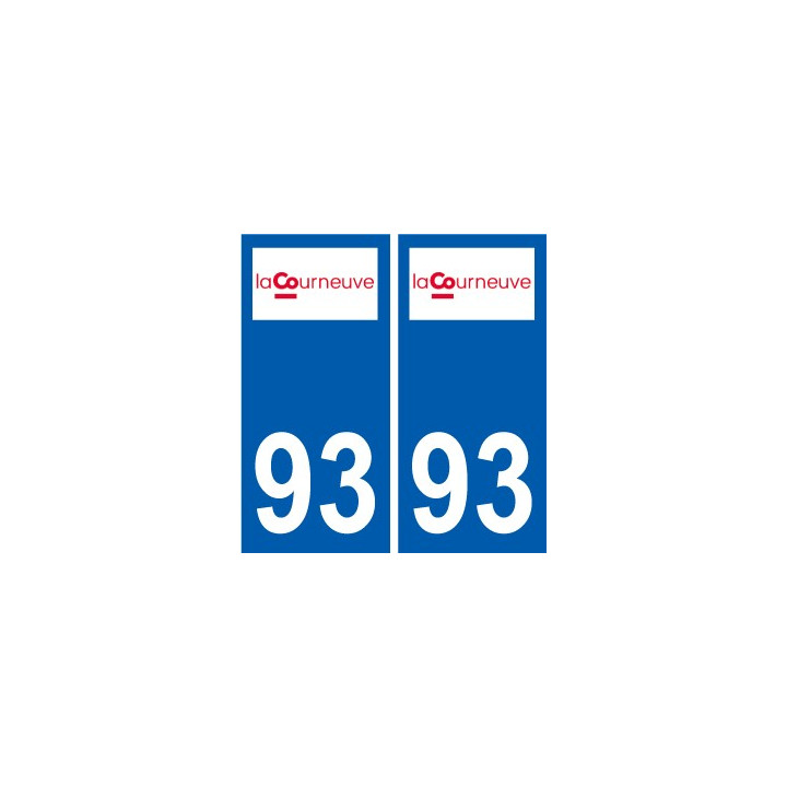 93 Dugny logo sticker plate stickers city