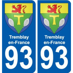 93 Dugny wappen aufkleber typenschild aufkleber stadt
