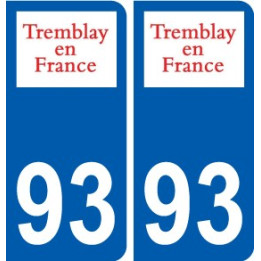 93 Dugny logotipo de la etiqueta engomada de la placa de pegatinas de la ciudad