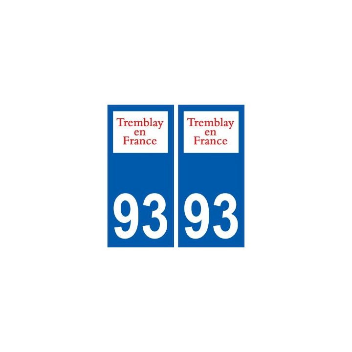 93 Dugny logo autocollant plaque stickers ville