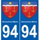 94 Arcueil coat of arms sticker plate stickers city