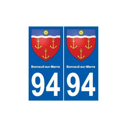 94 Arcueil stemma adesivo piastra adesivi città