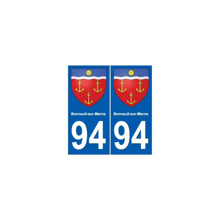 94 Arcueil escudo de armas de la etiqueta engomada de la placa de pegatinas de la ciudad