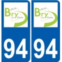 94 Créteil logo decal sticker plate registration city