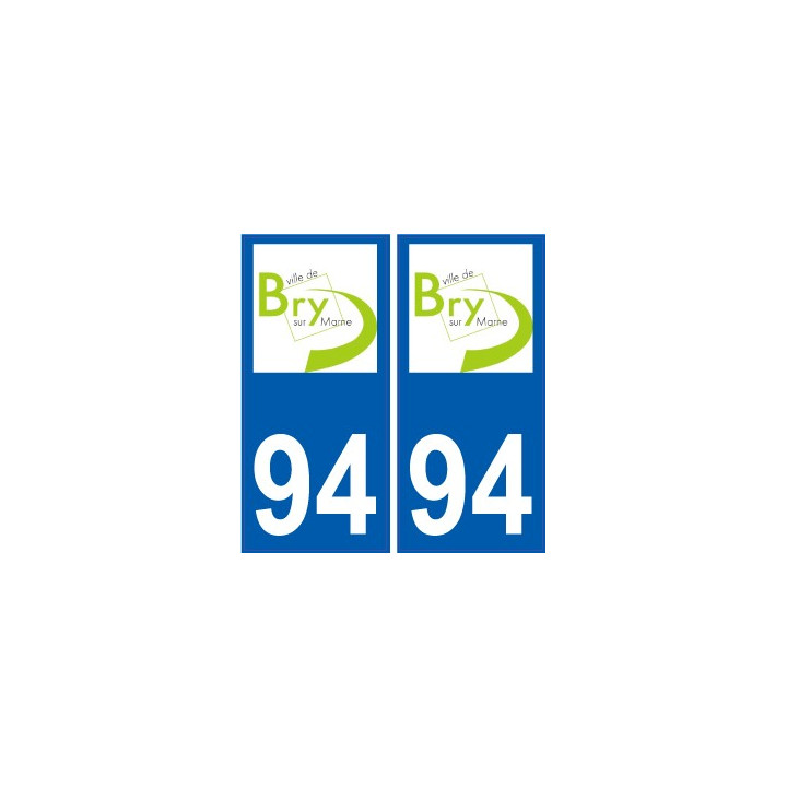 94 Créteil logo decal sticker plate registration city