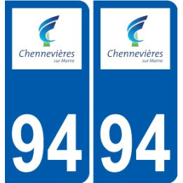 94 Créteil logo autocollant sticker plaque immatriculation ville