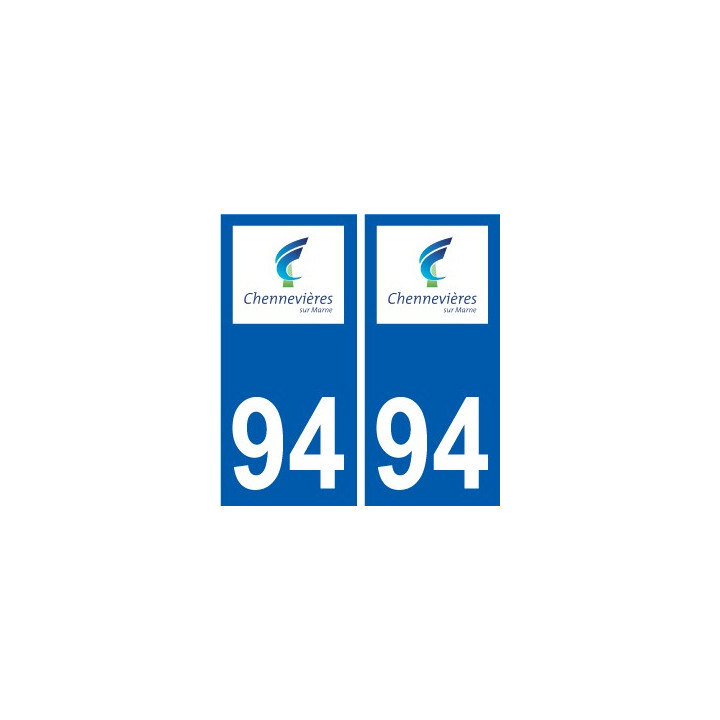 94 Créteil logo decal sticker plate registration city