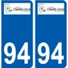94 Créteil logo aufkleber sticker plakette ez stadt