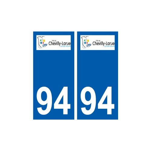 94 Créteil logotipo de la calcomanía de la placa etiqueta de registro de la ciudad