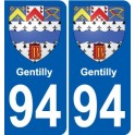 94 Créteil wappen aufkleber sticker plakette ez stadt