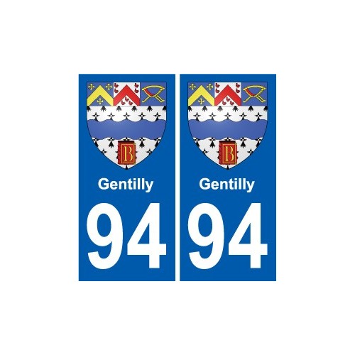 94 Creteil coat of arms sticker sticker plaque immatriculation city