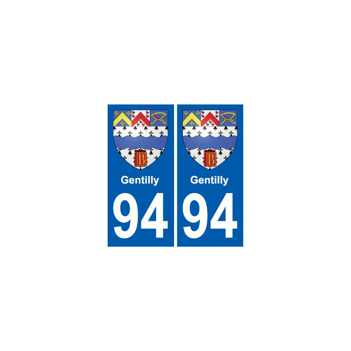 94 Creteil coat of arms sticker sticker plaque immatriculation city