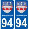 94 Creteil coat of arms sticker sticker plaque immatriculation city