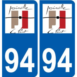94 Créteil logotipo de la calcomanía de la placa etiqueta de registro de la ciudad