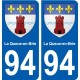 94 Creteil stemma adesivo adesivo targa di immatricolazione città
