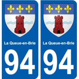 94 Créteil blason autocollant sticker plaque immatriculation ville