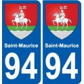 94 Creteil stemma adesivo adesivo targa di immatricolazione città