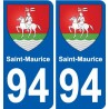 94 Créteil wappen aufkleber sticker plakette ez stadt