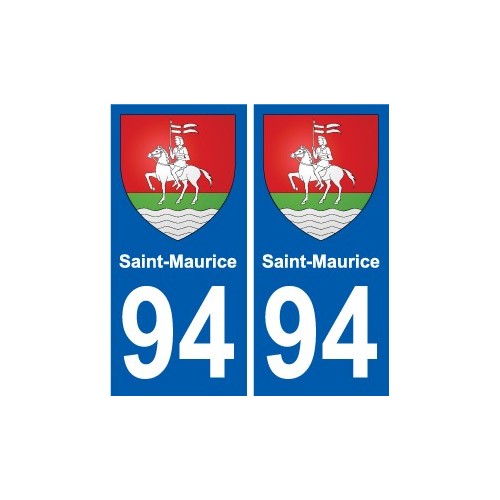 94 Creteil escudo de armas de la etiqueta engomada de la etiqueta engomada de la placa de matriculación de la ciudad