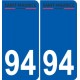 94 Créteil logo aufkleber sticker plakette ez stadt