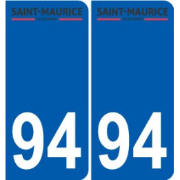 94 Créteil logo decal sticker plate registration city
