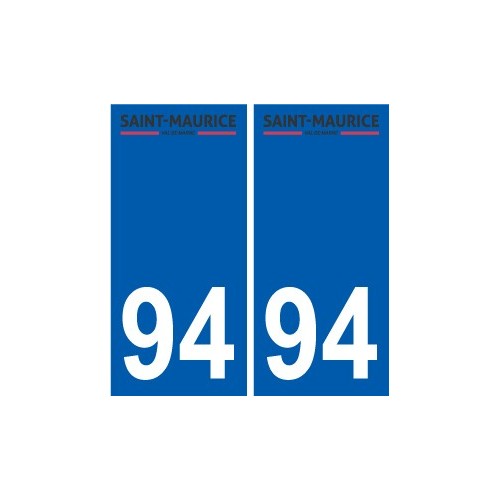 94 Créteil logotipo de la calcomanía de la placa etiqueta de registro de la ciudad